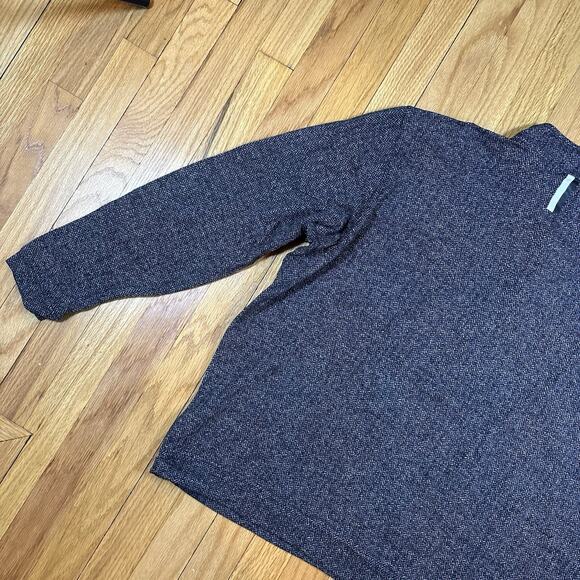 Rhoback Men’s Size XL Herringbone Jacquard Gray Performance Q-Zip Pullover - Picture 14 of 16